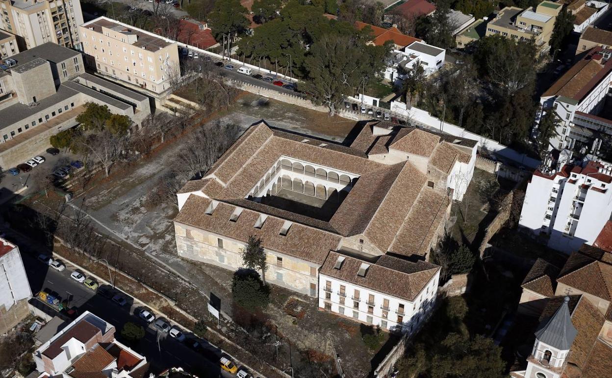 Vista aérea del Convento de la Trinidad. 