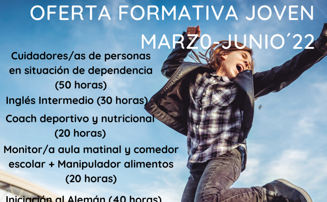 Cartel promocional de los cursos. 