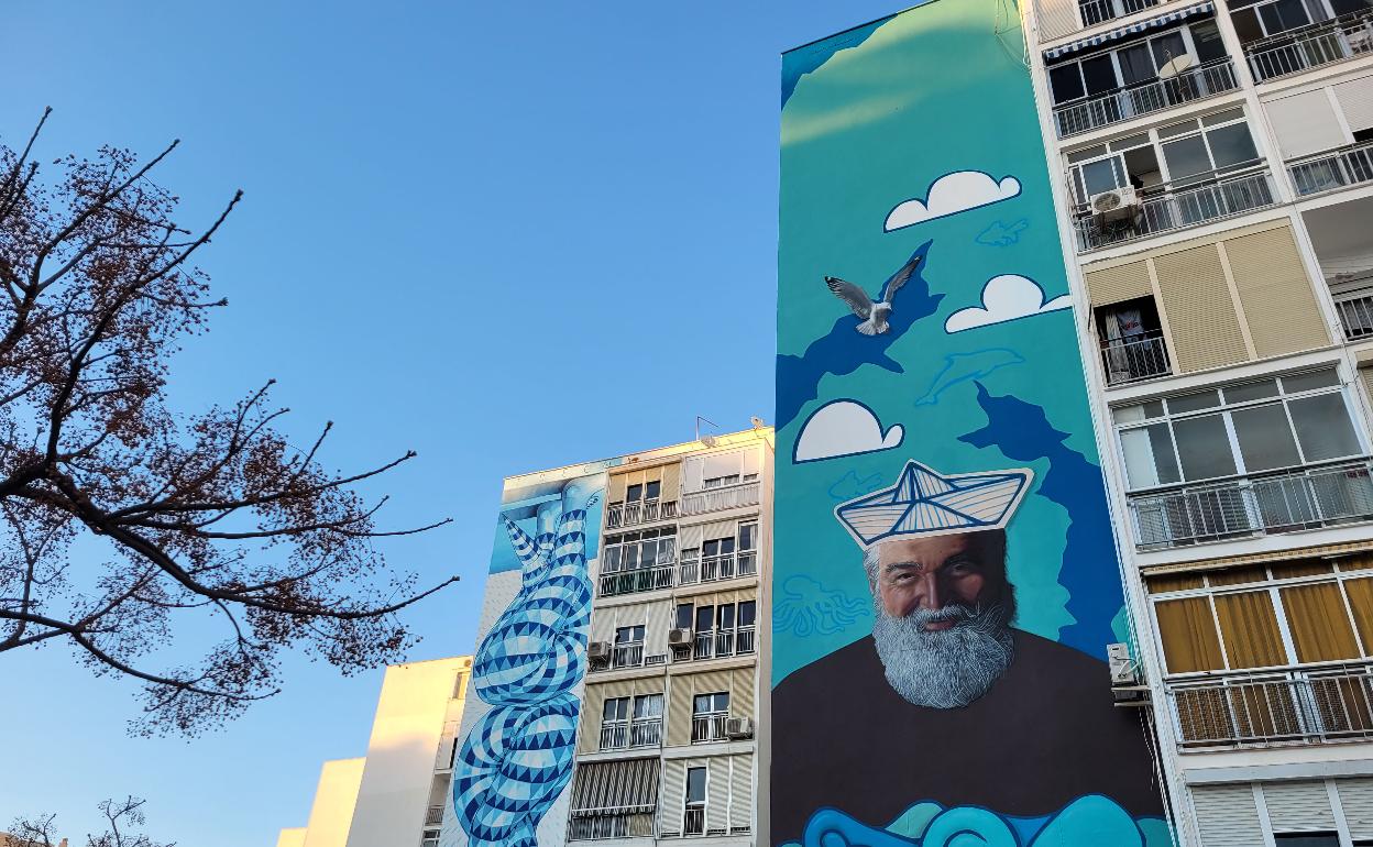 'El pescador moderno', del artista malagueño Juan Pineda. 