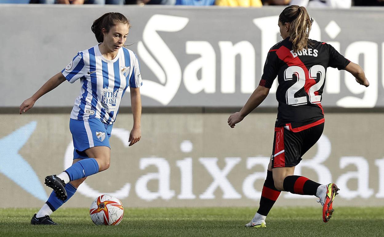 Futu, en el duelo de Copa de la Reina en La Rosaleda ante el Rayo. 