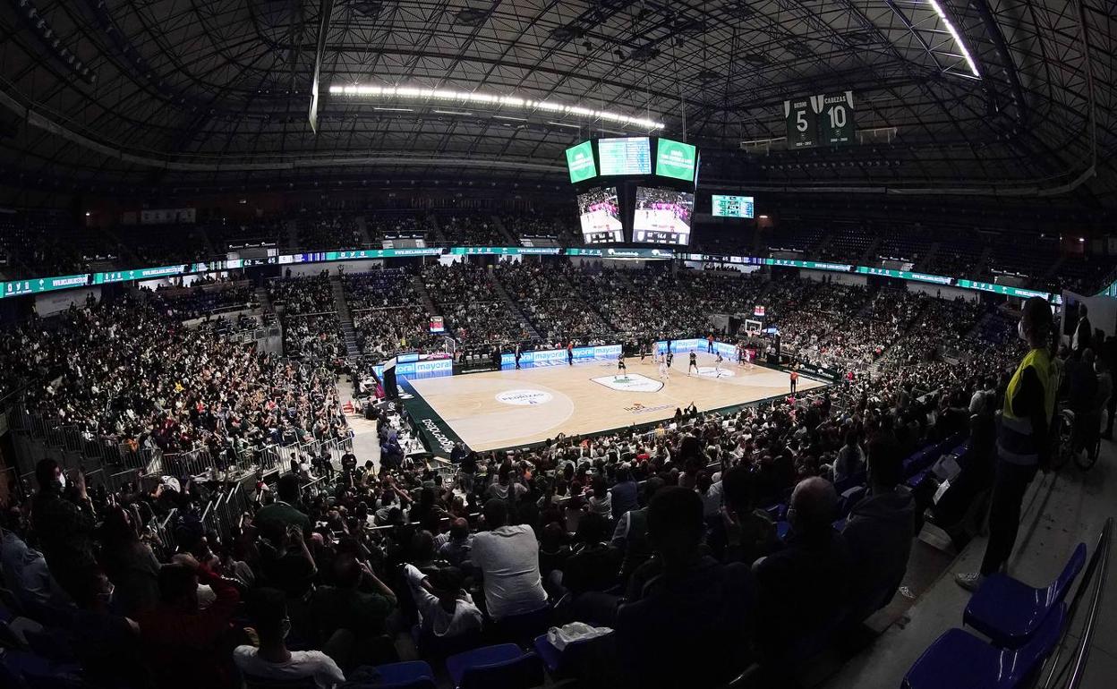 Imagen del Palacio de los Deportes en el encuentro ante el Real Madrid. 