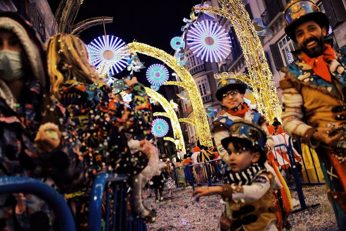 Batalla de flores del Carnaval de Málaga 2022. 