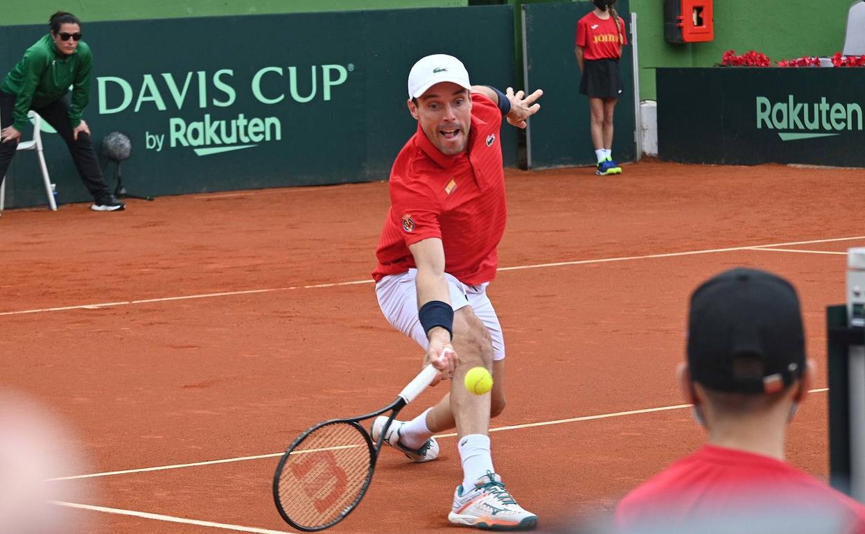 Roberto Bautista, en el duelo que abrió la eliminatoria. 