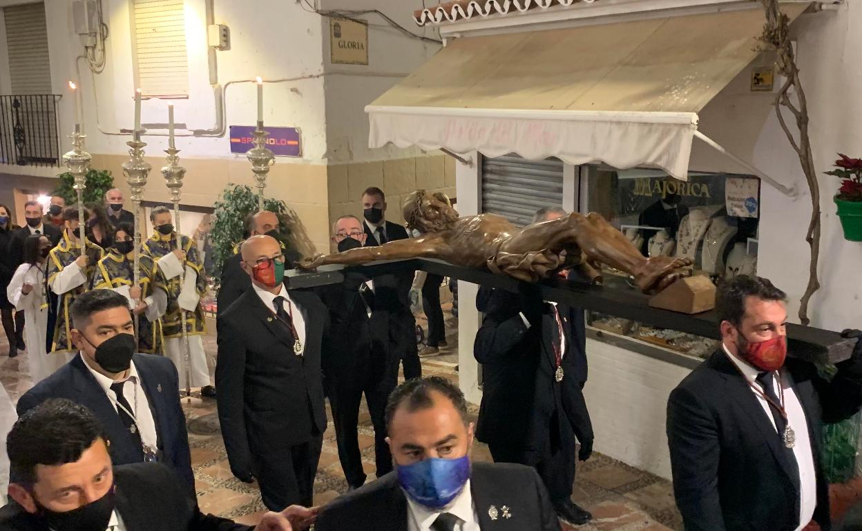 Viacrucis en el Casco Antiguo de Marbella. 