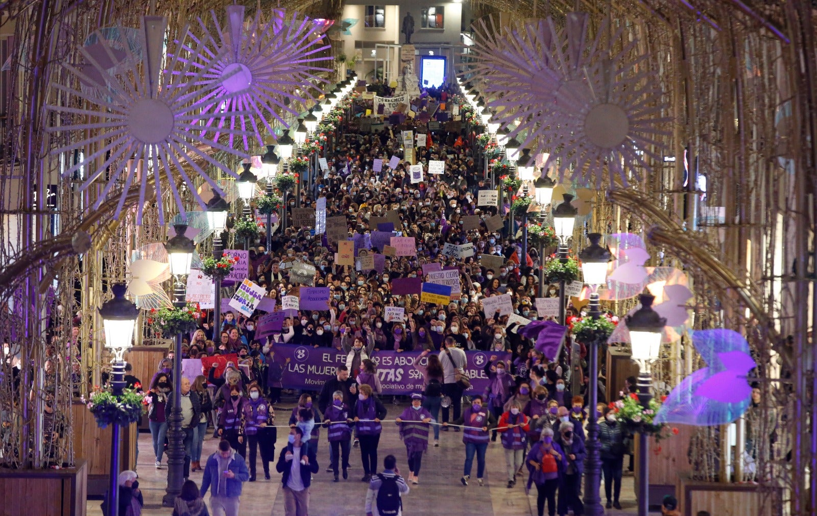 En el caso de Málaga, el lema de la concentración es 'El feminismo es abolicionista'