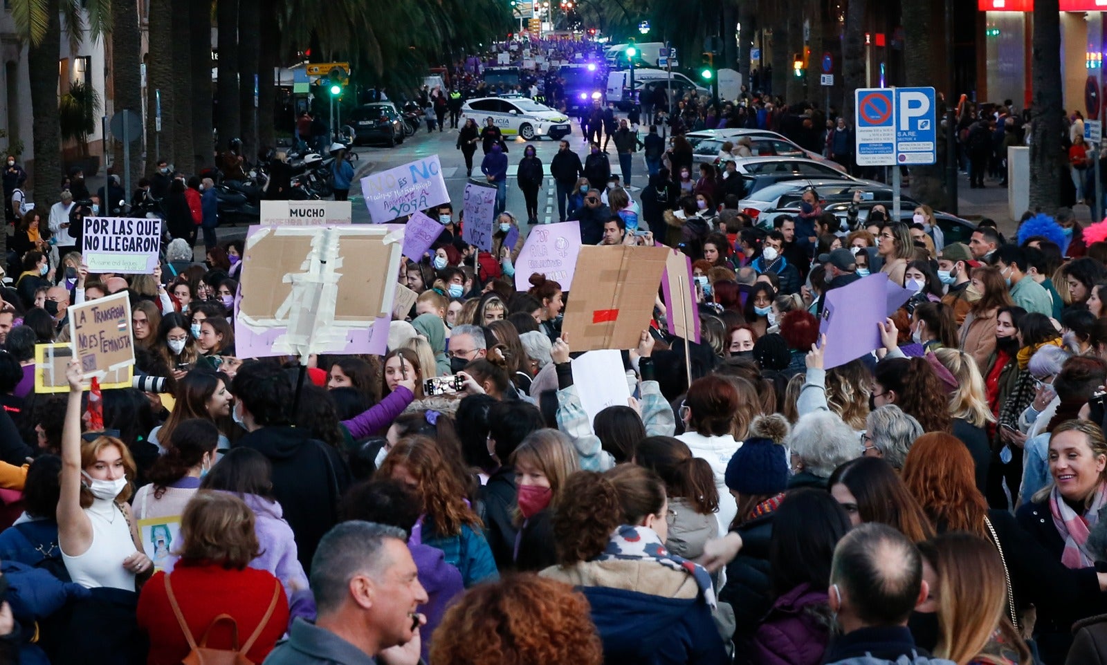 En el caso de Málaga, el lema de la concentración es 'El feminismo es abolicionista'