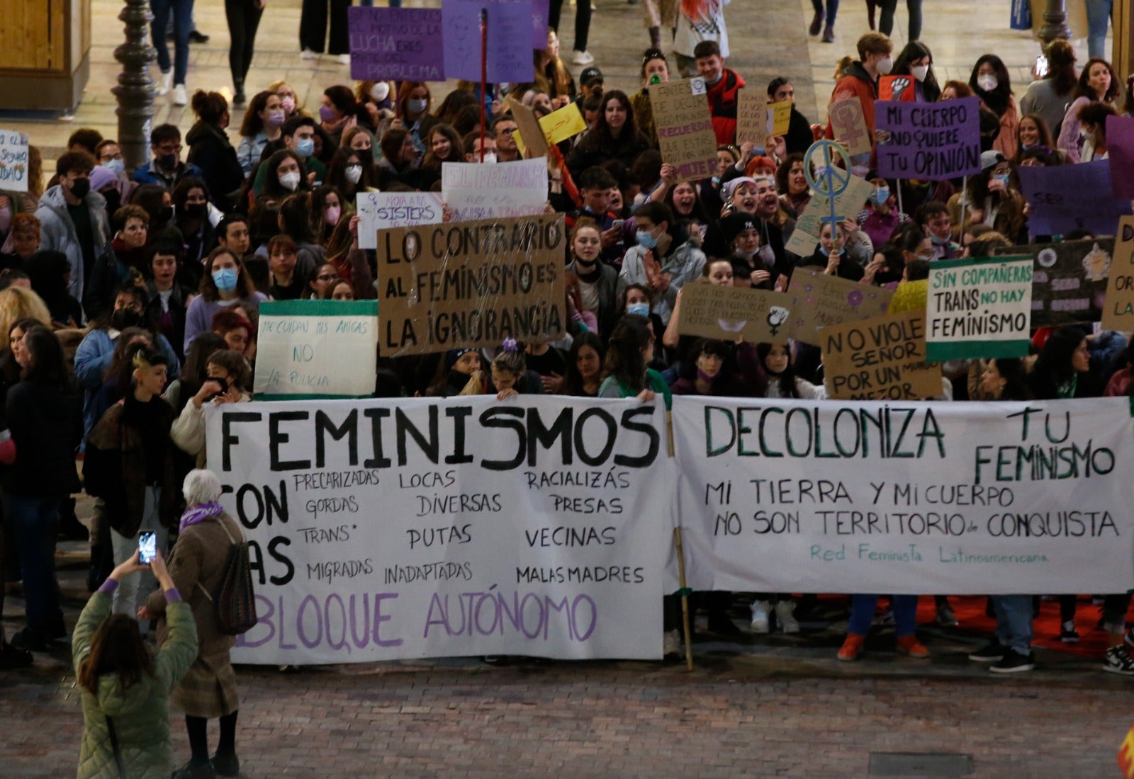 En el caso de Málaga, el lema de la concentración es 'El feminismo es abolicionista'