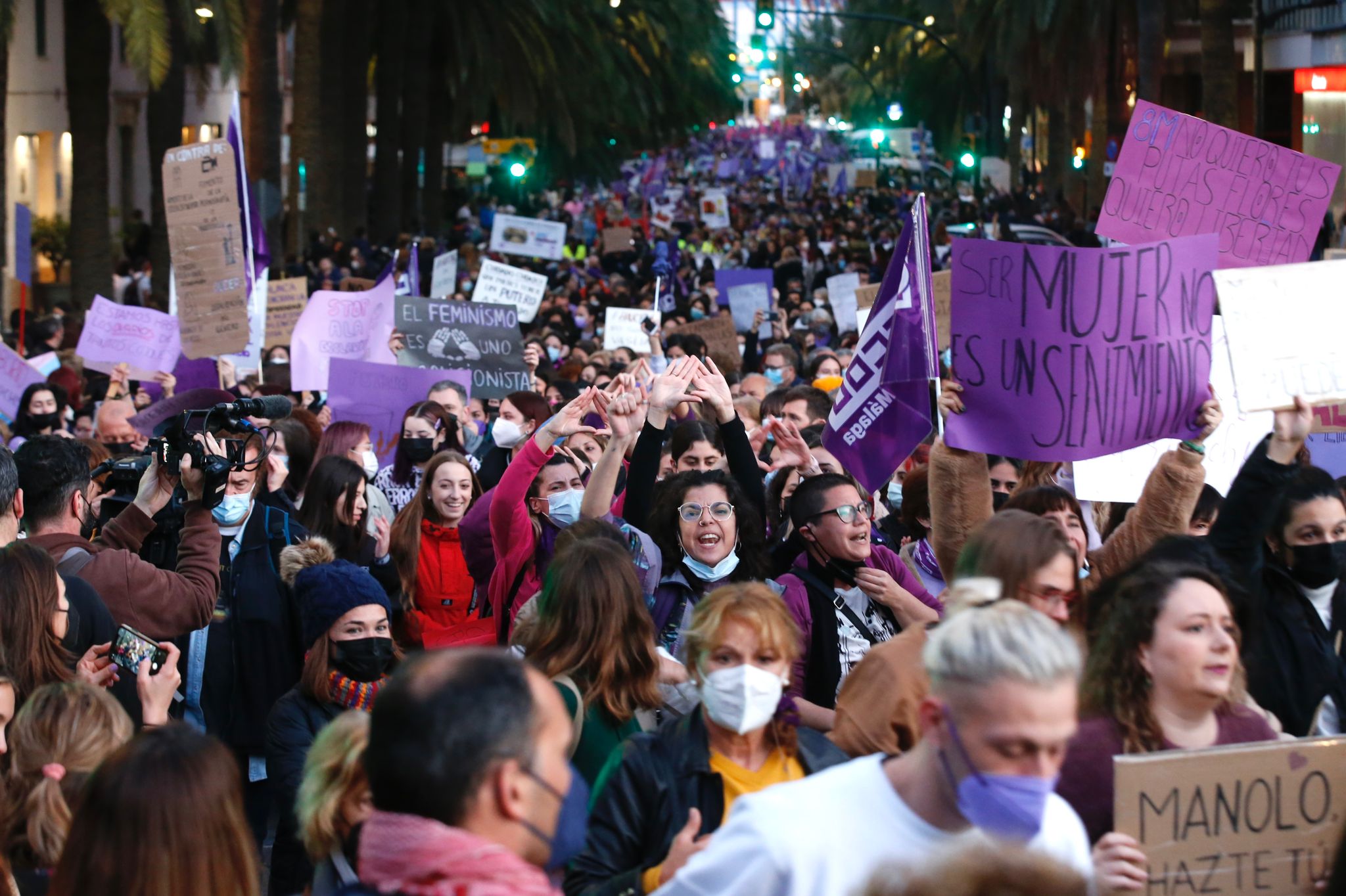 En el caso de Málaga, el lema de la concentración es 'El feminismo es abolicionista'