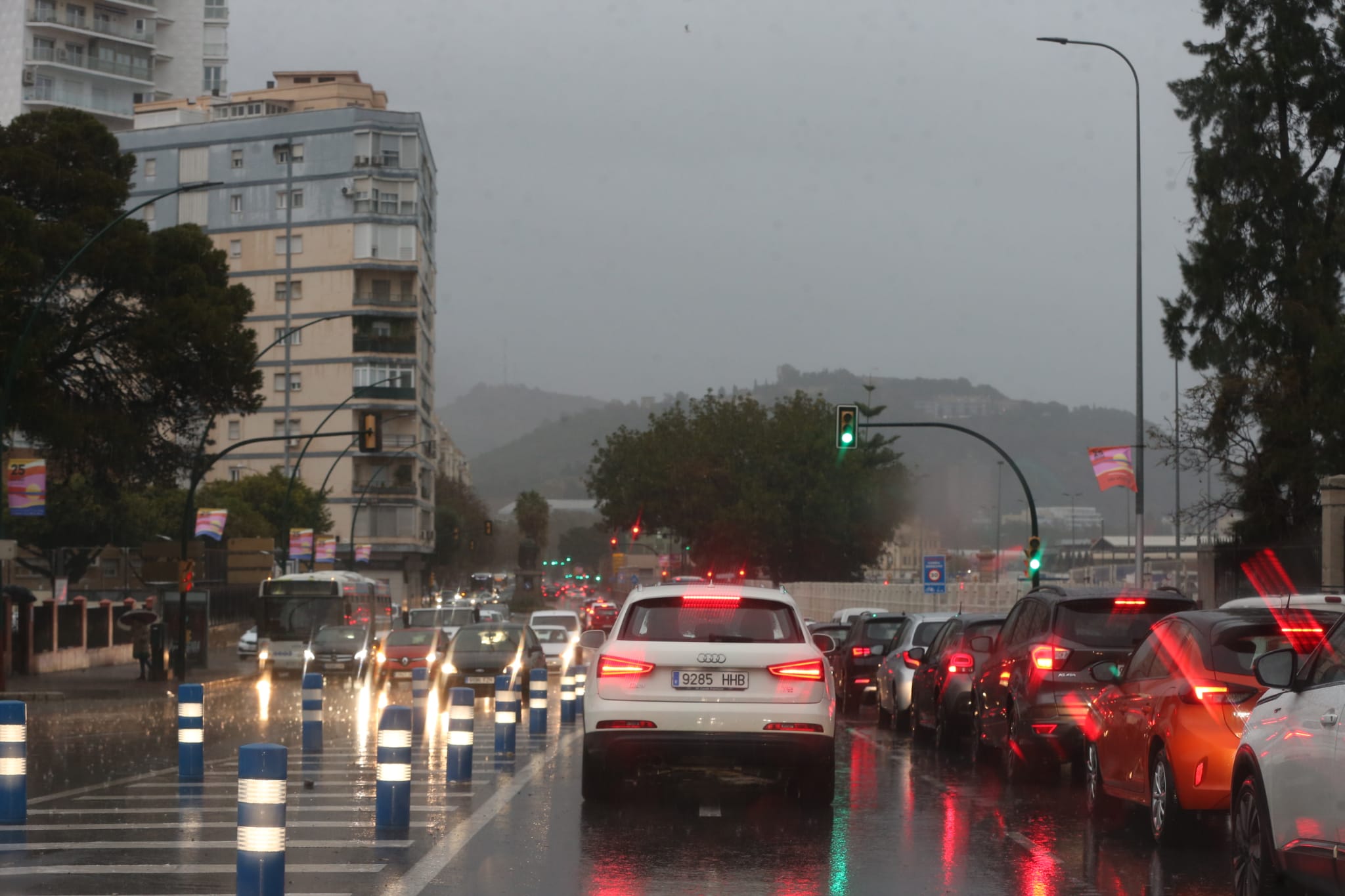 El paso de la borrasca Celia deja nieve y lluvia en distintos puntos de la provincia malagueña