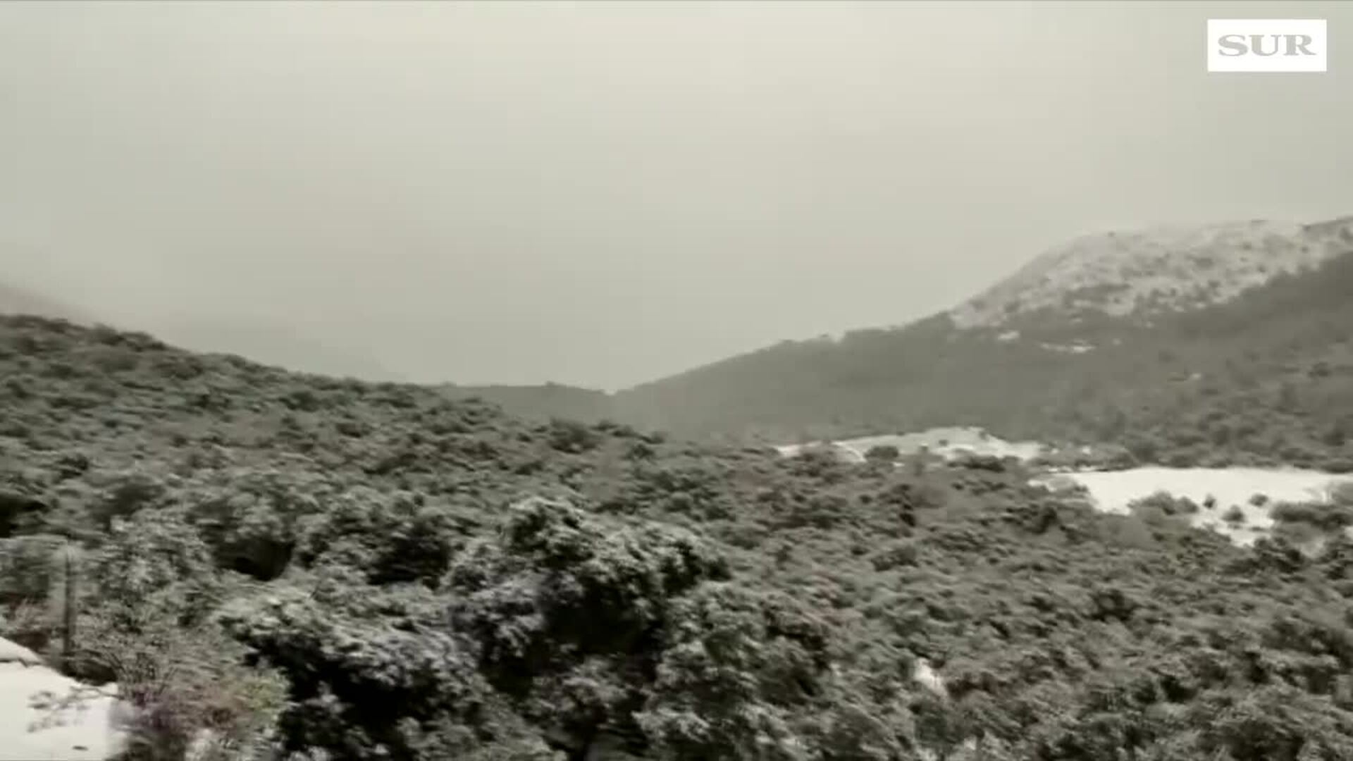 La borrasca  Celia deja nieve en la Sierra de las Nieves y El Torcal