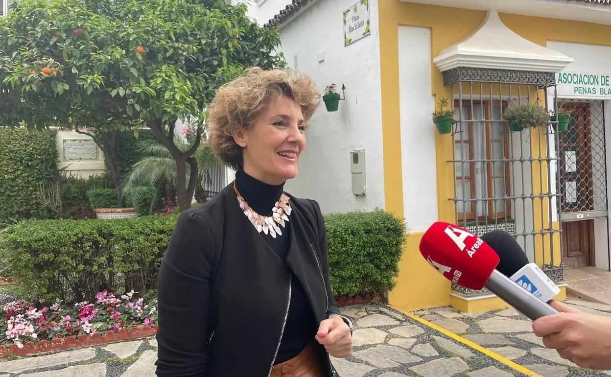 La secretaria del PSOE en Estepona, Enma Mollina. 