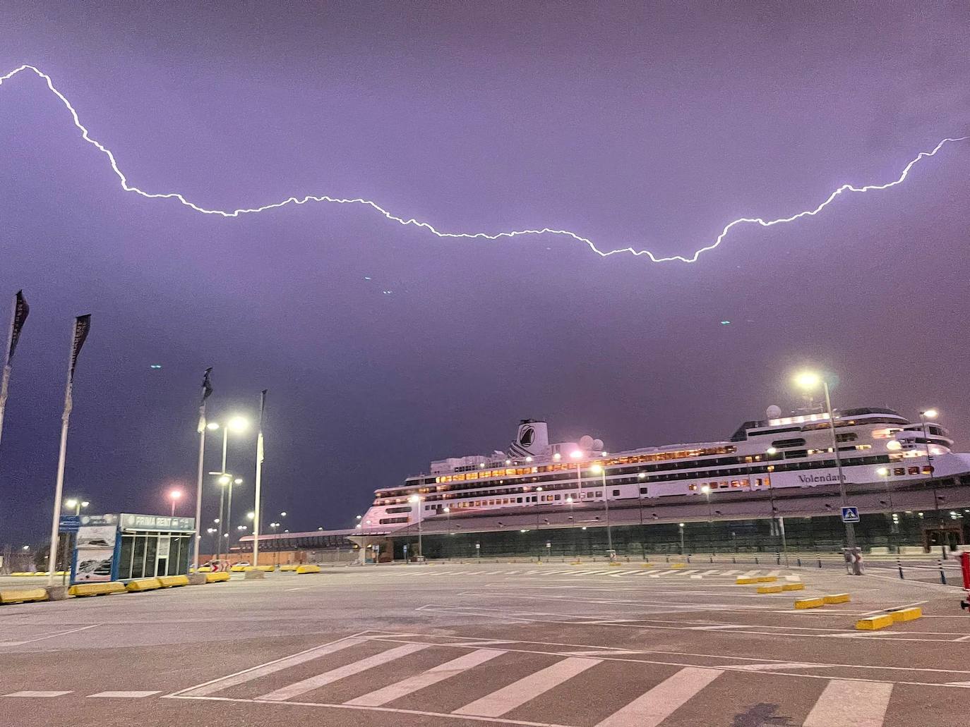 Imagen de este domingo en el puerto de Málaga