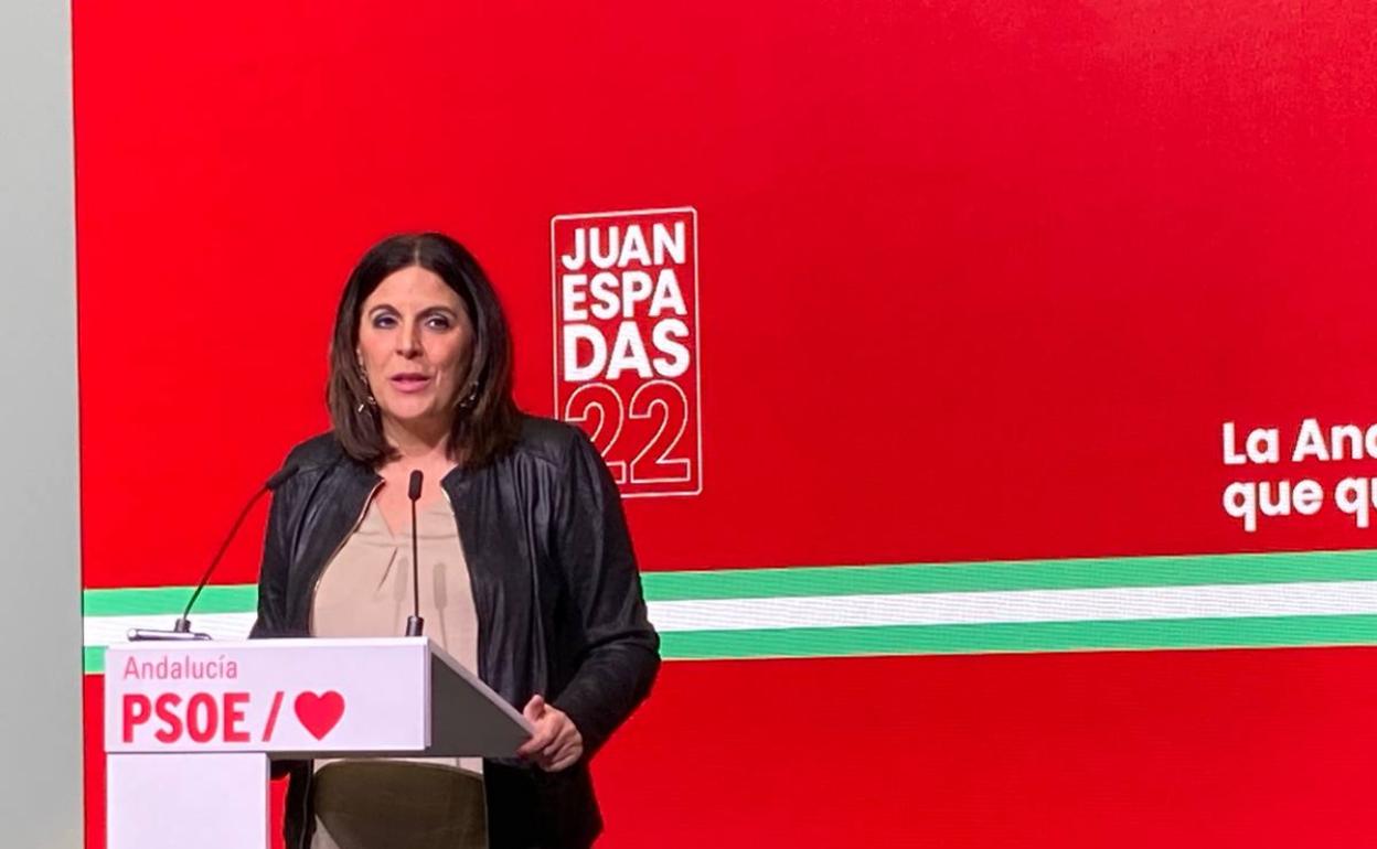 Ángeles Férriz, portavoz parlamentaria socialista.