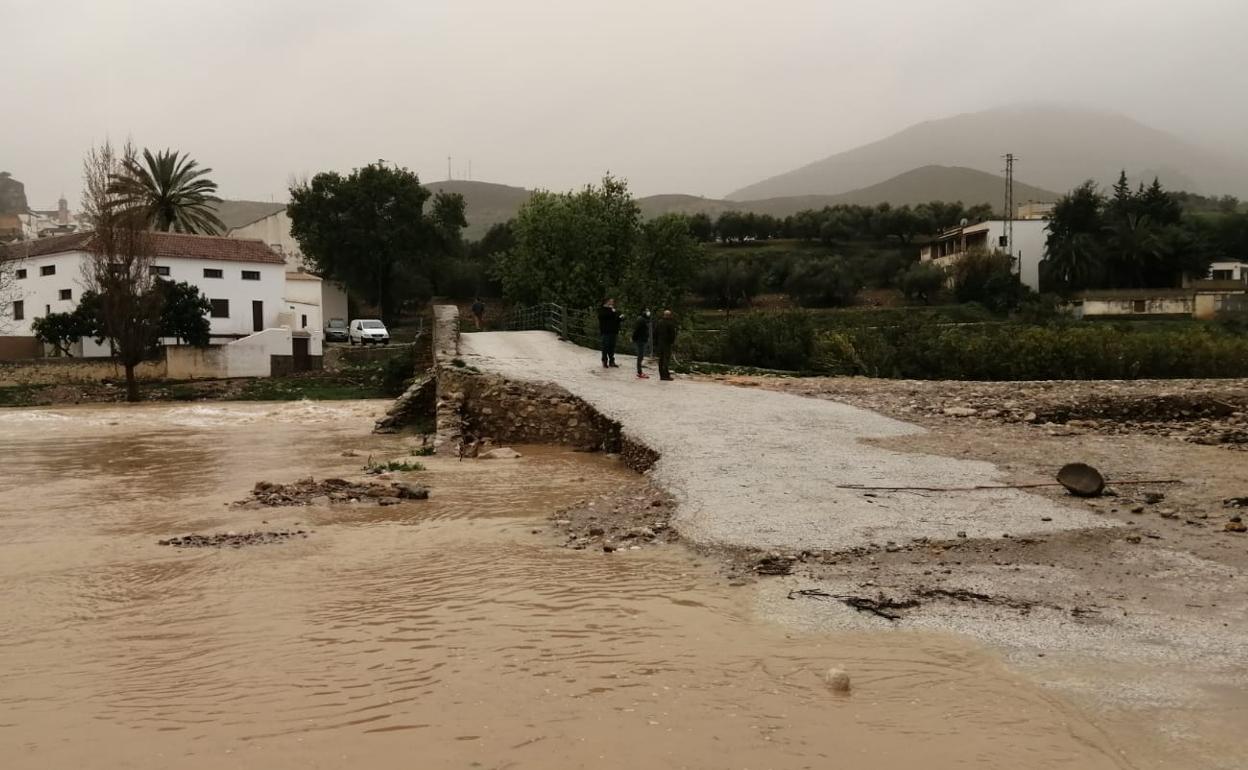 Estado actual del puente romano de Ardales.