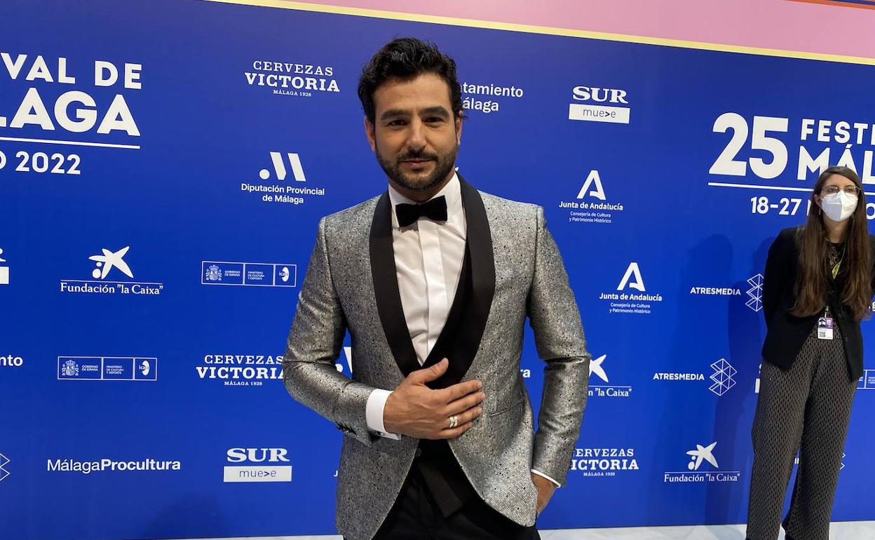 Antonio Velázquez, en el photocall del Ayuntamiento de Málaga.