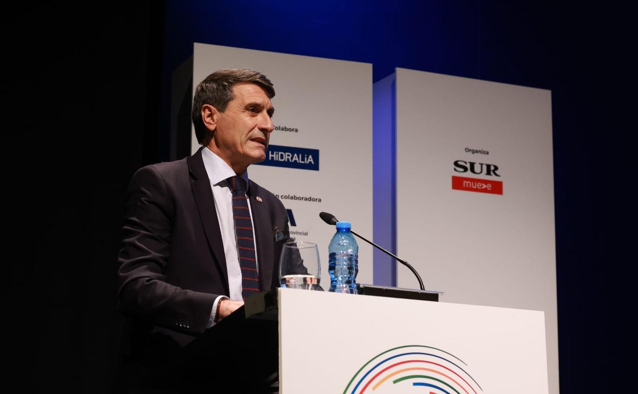 Pedro Fernández, durante su intervención.