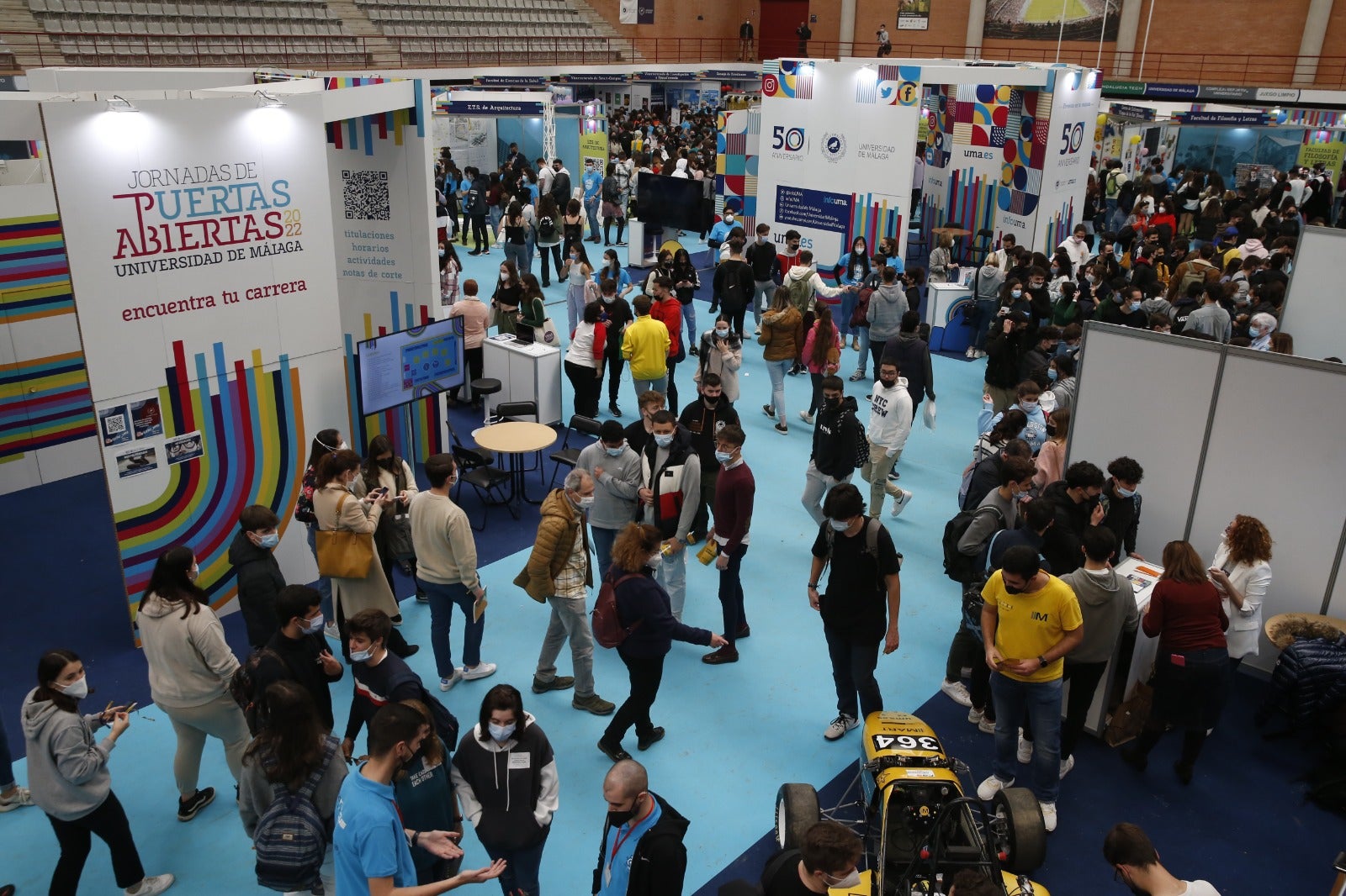 Las jornadas de puertas abiertas recuperan el formato presencial después de dos años sin poder recibir a los estudiantes preuniversitarios