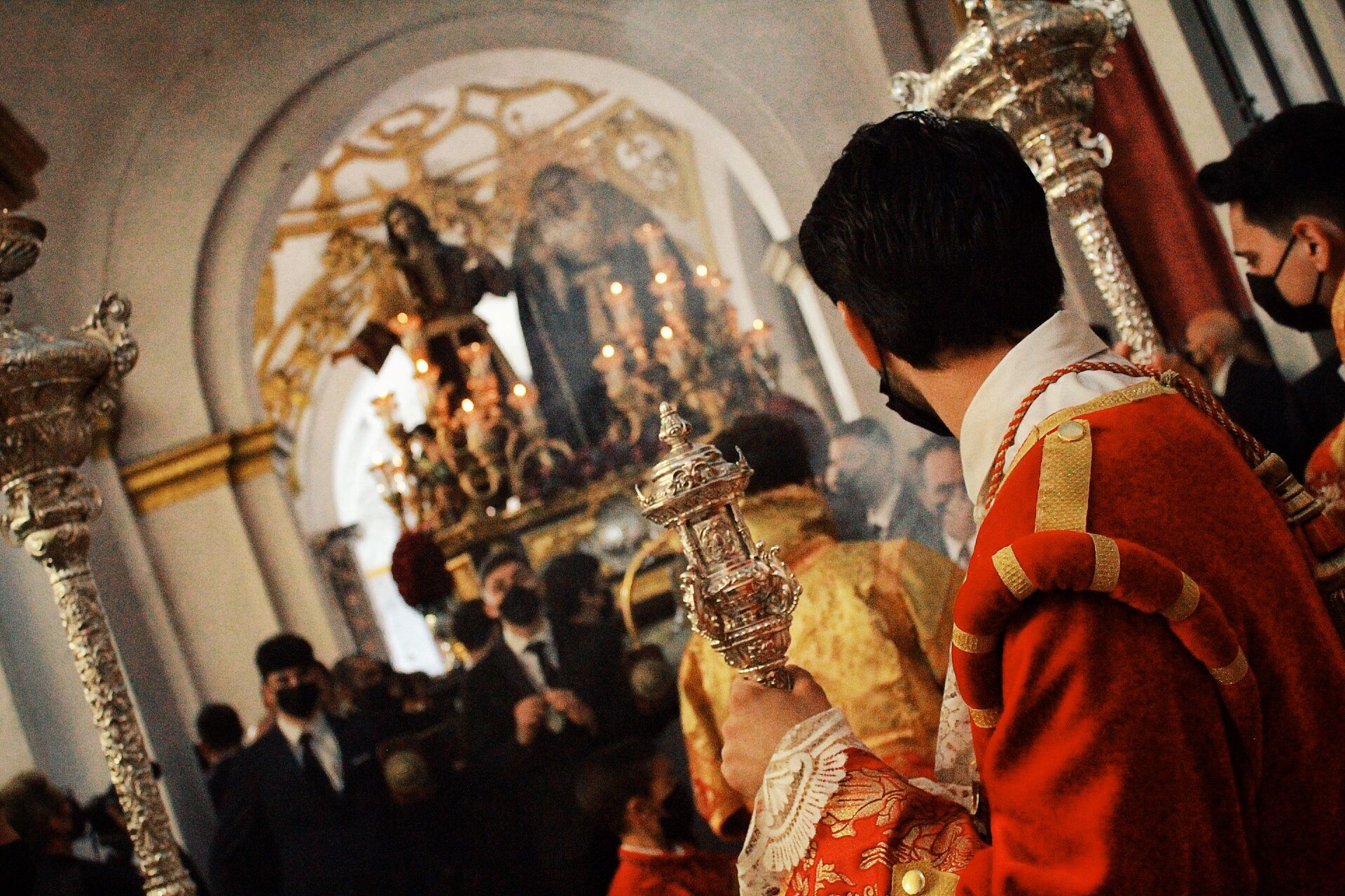 Traslado de la Cofradía de la Sagrada Cena este sábado 2 de abril. 