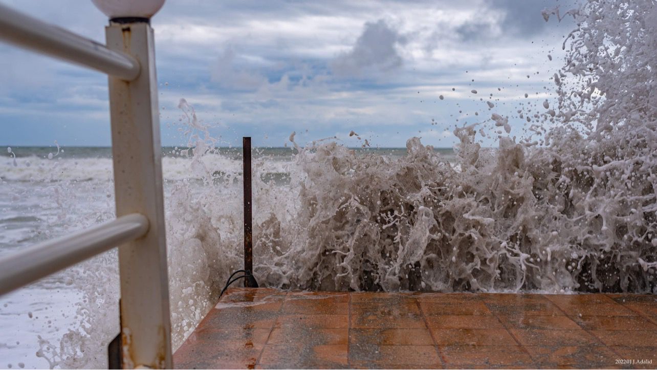 El temporal en Fuengirola