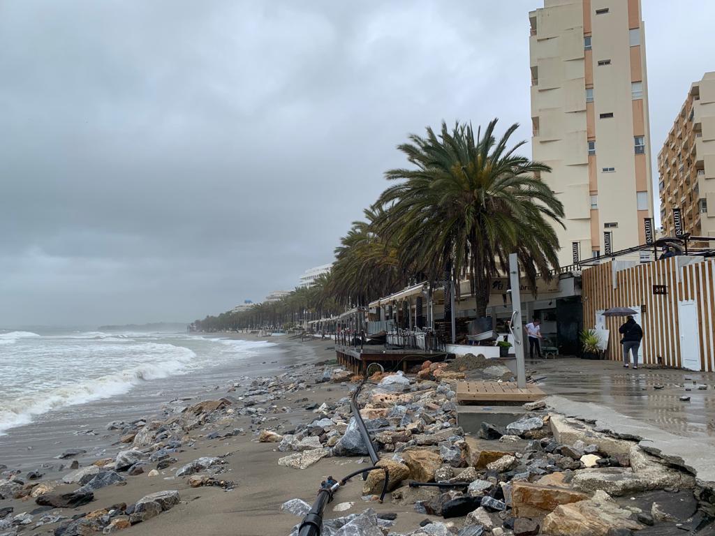 Playa La Fontanilla, en Marbella.