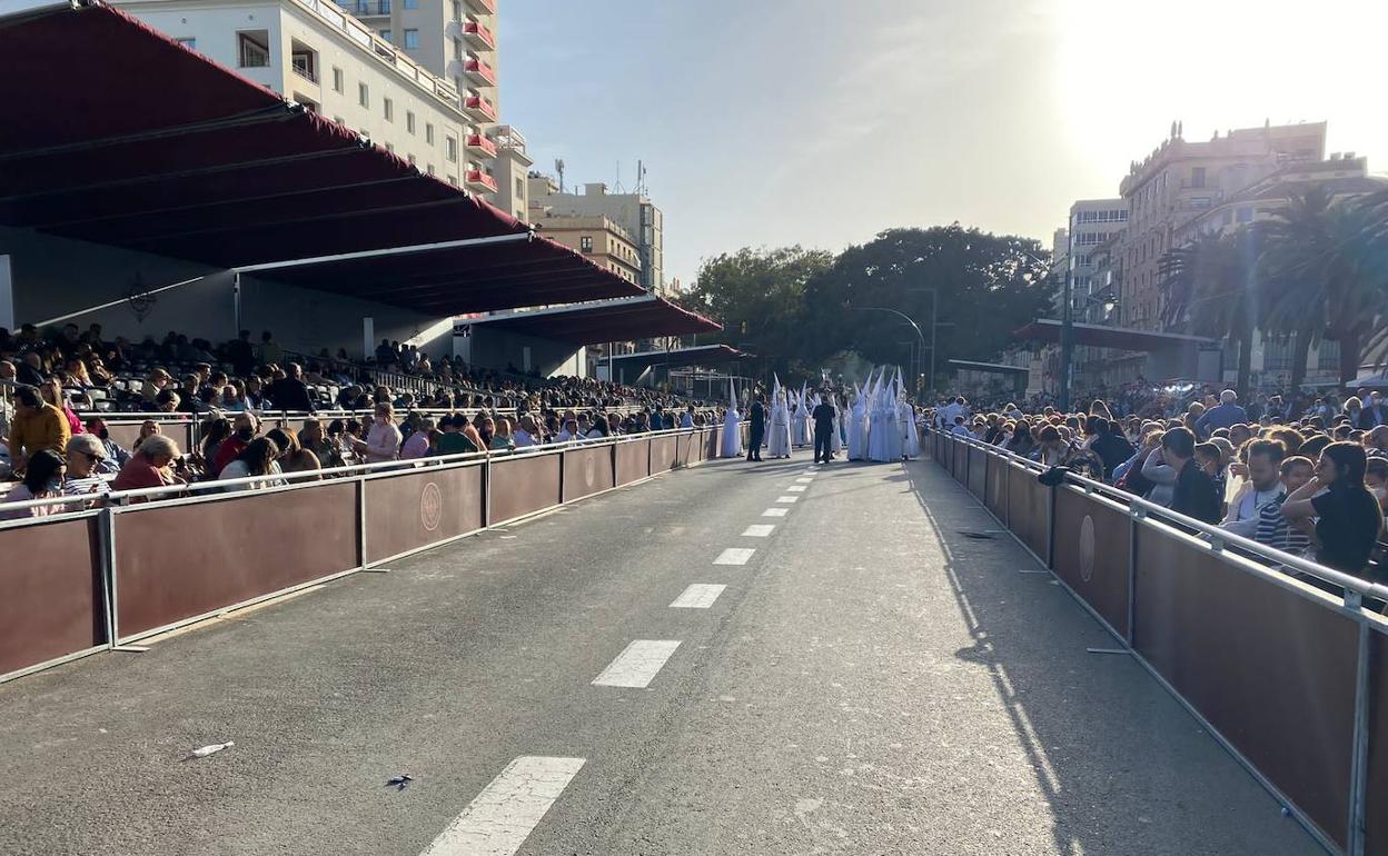 Recorrido oficial en la plaza de la Marina el pasado Domingo de Ramos. 