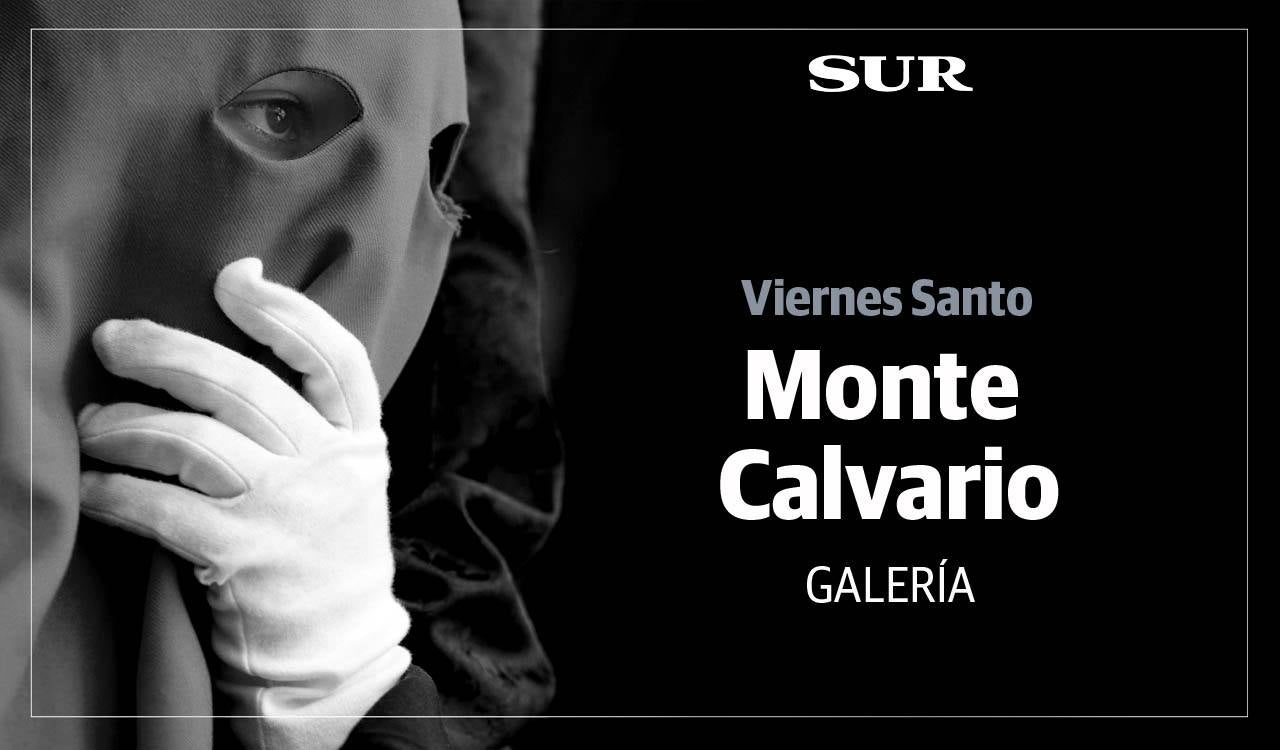 Las mejores imágenes de las cofradías del Viernes Santo en Málaga. Procesionan Monte Calvario, Descendimiento, Dolores de San Juan, Amor, Traslado, Piedad, Sepulcro y Servitas.