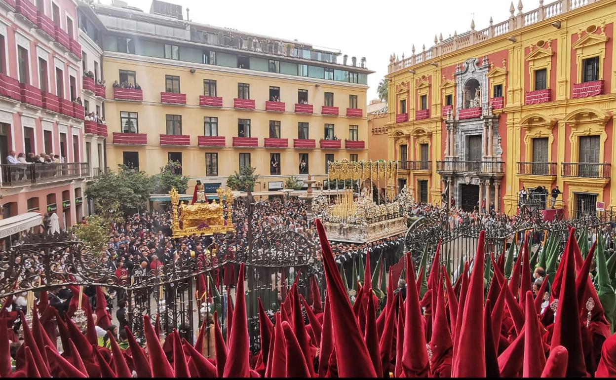 Una imagen tomada durante esta Semana Santa, en Málaga. 