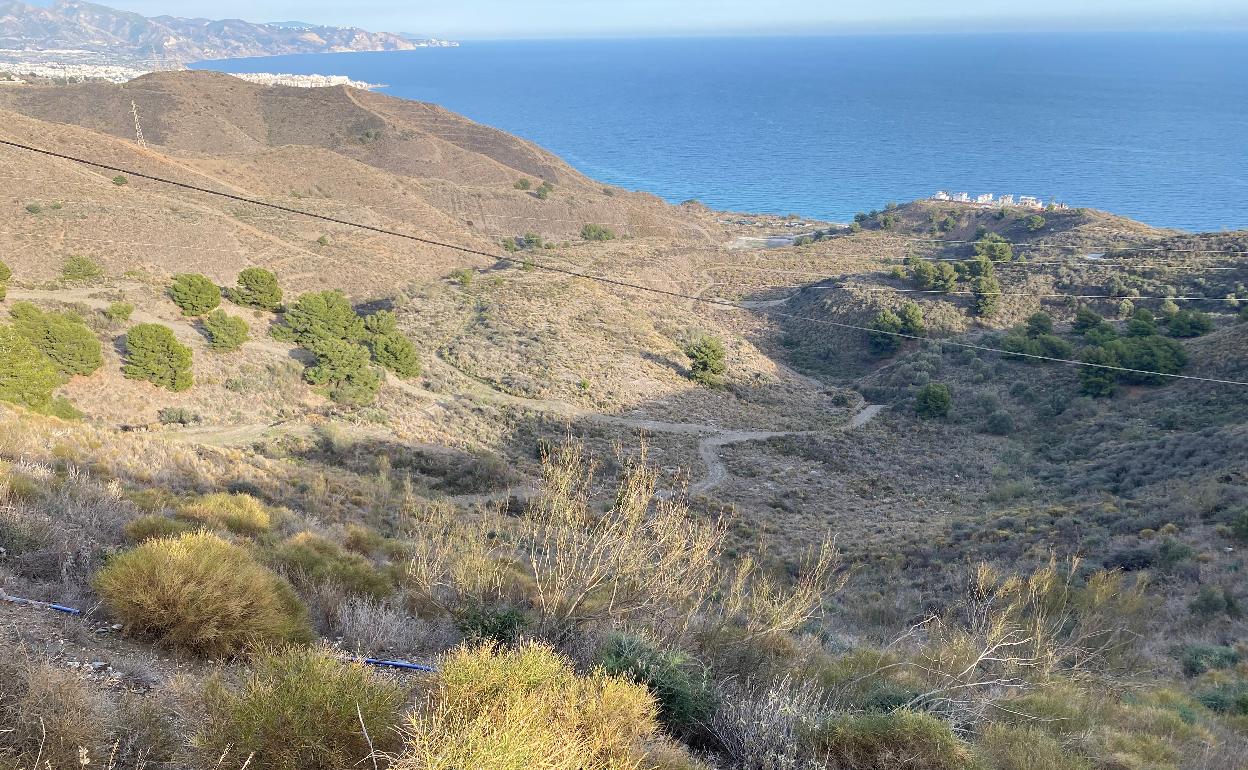 Imagen de los terrenos de Calaceite en Torrox. 