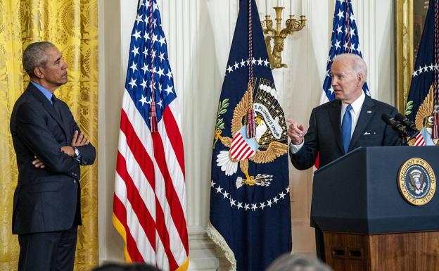 Obama y Biden, el pasado día 5 durante una visita a la Casa Blanca.