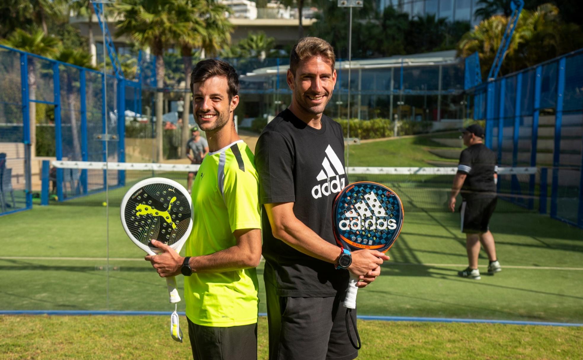 González y Ruiz posan para SUR antes de un entrenamiento en El Higuerón Sports Resort. 