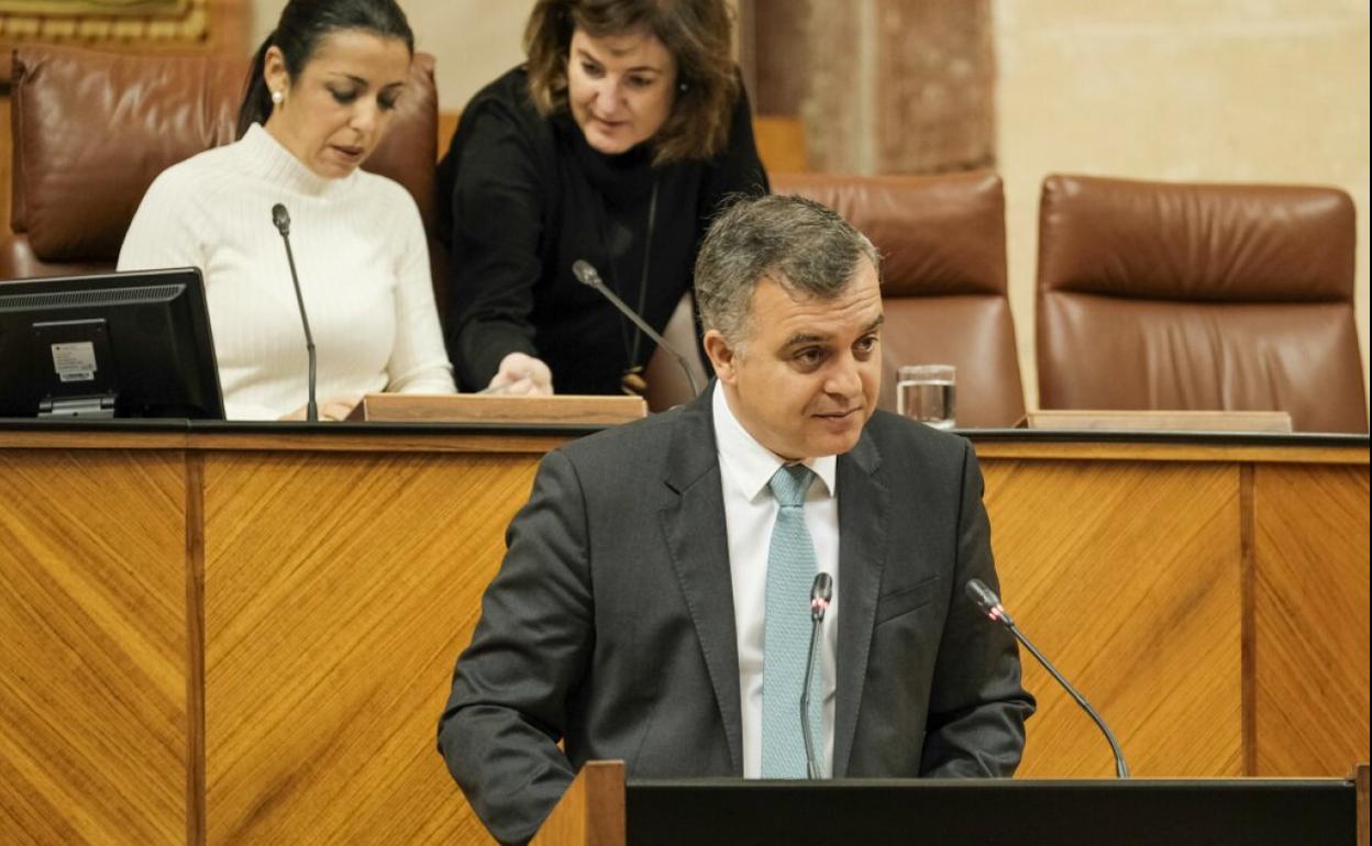 Javier Pareja de Vega en una intervención ante el pleno de la Cámara autonómica.