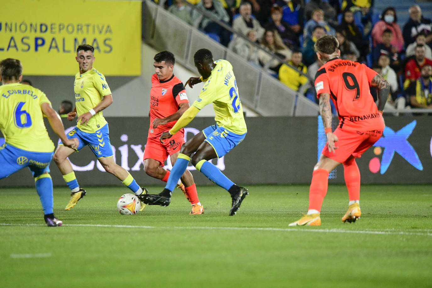 El Málaga no pudo traerse los tres puntos de Las Palmas. 