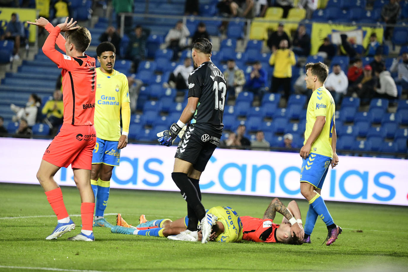 El Málaga no pudo traerse los tres puntos de Las Palmas. 