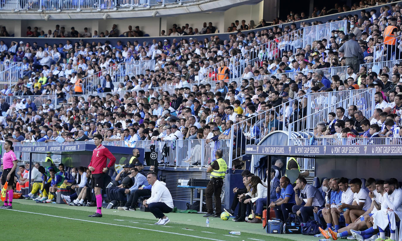 Hubo ambiente de excepción, con 21.834 espectadores en La Rosaleda 