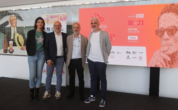 Los organizadores del Festival de Cine Italiano, en la presentación de la quinta edición.