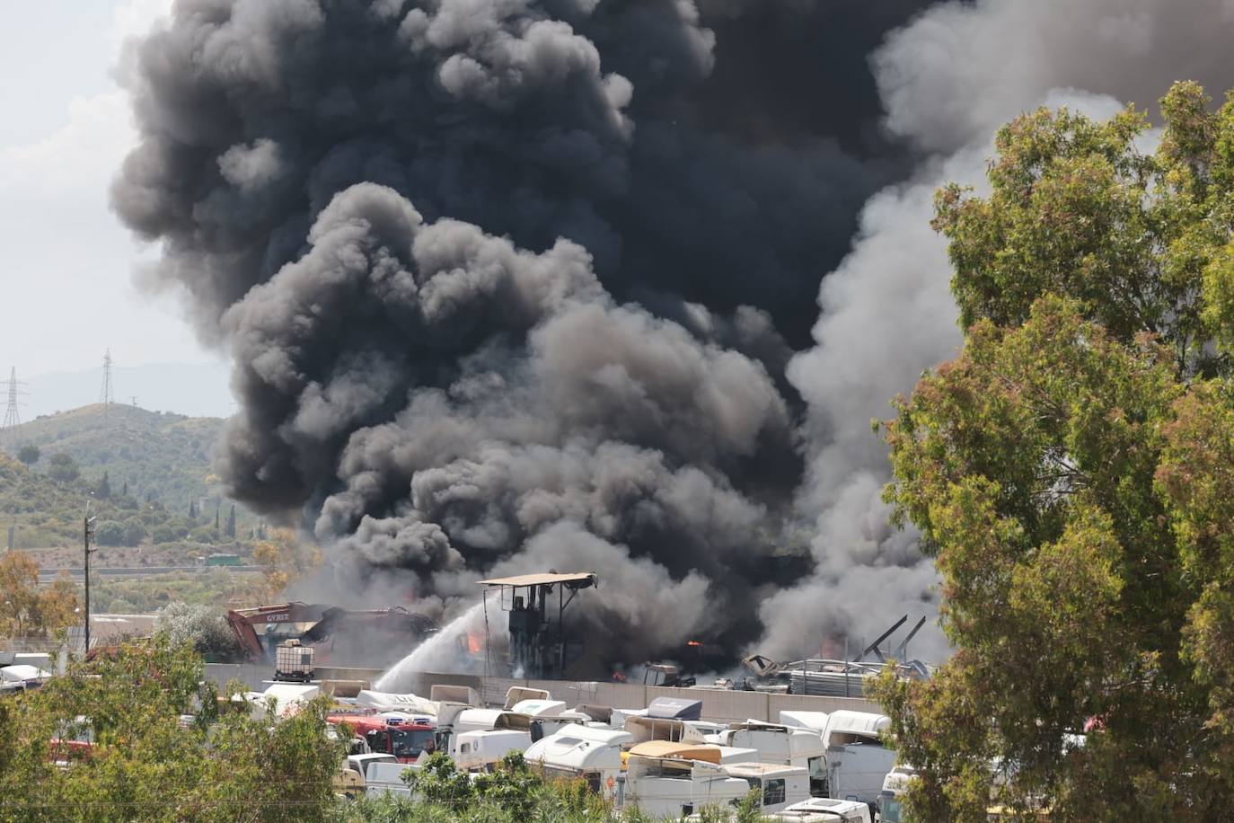 La imagen ha desatado la alerta entre los malagueños, que han realizado multitud de llamadas a los servicios de emergencias