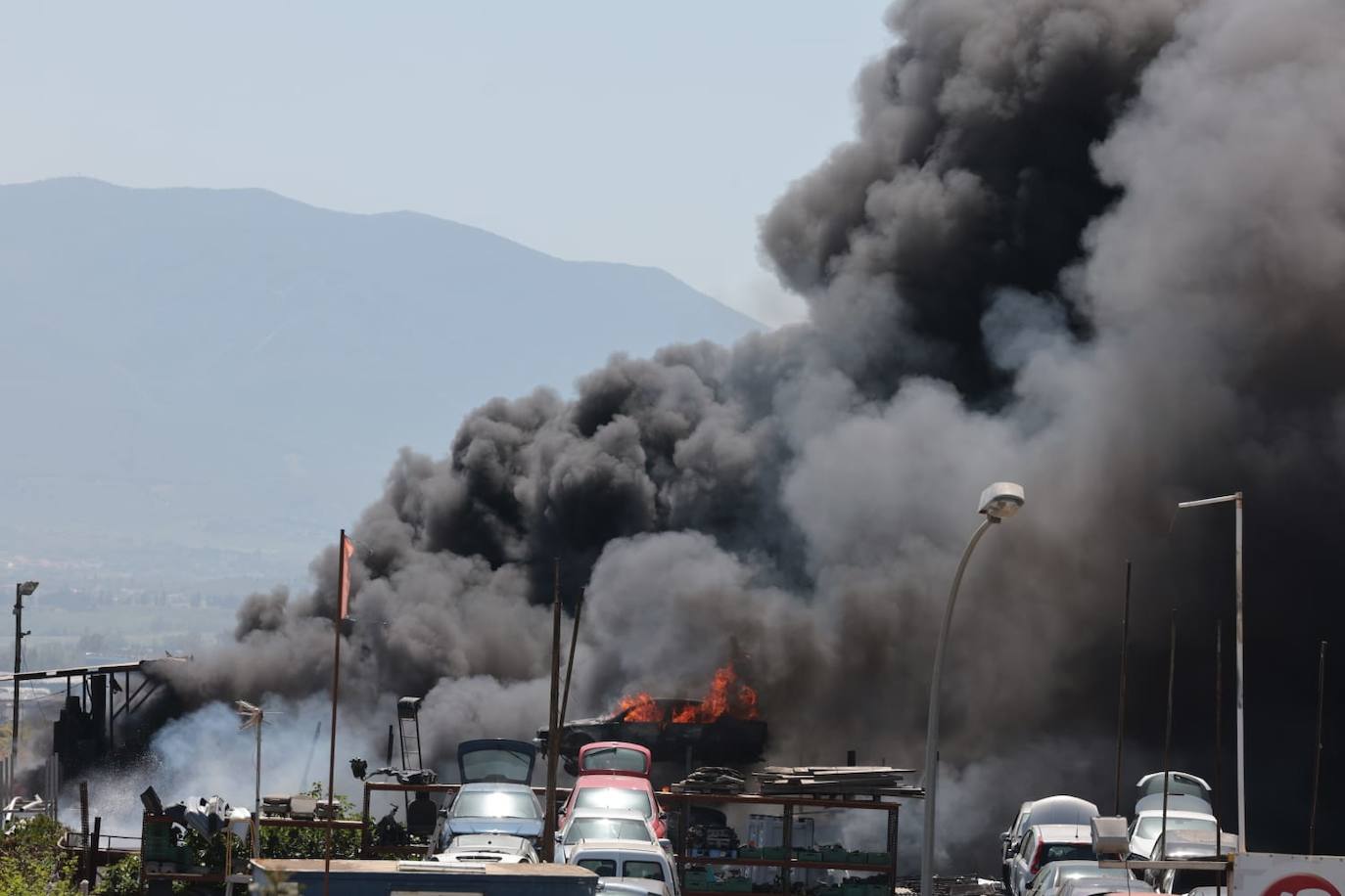 La imagen ha desatado la alerta entre los malagueños, que han realizado multitud de llamadas a los servicios de emergencias