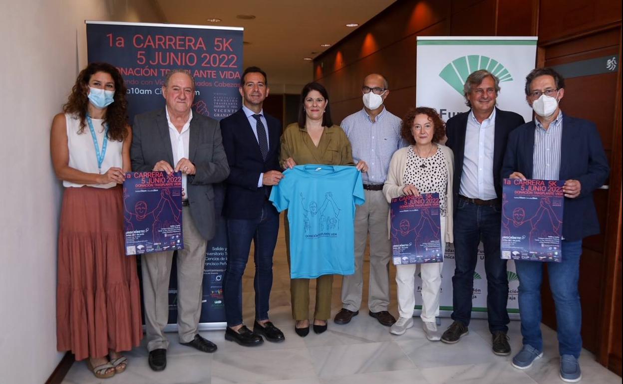 Participantes en la presentación de la carrera. 