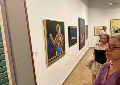 Imagen secundaria 1 - Tres imágenes de la muestra inaugurada este viernes en la sala del convento de San Francisco. 