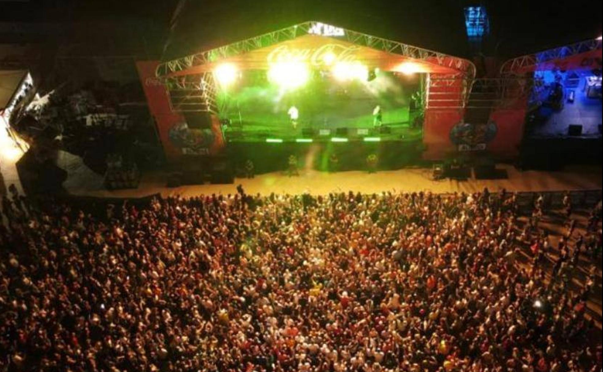 Imagen capturada desde un dron, durante el concierto de SFDK, uno de los más multitudinarios de las dos jornadas. 