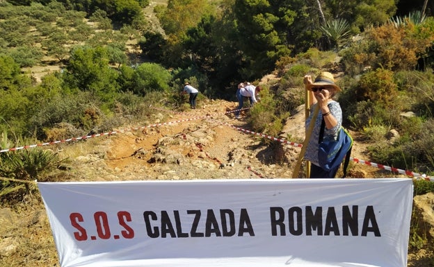 El colectivo ha señalizado la zona. 