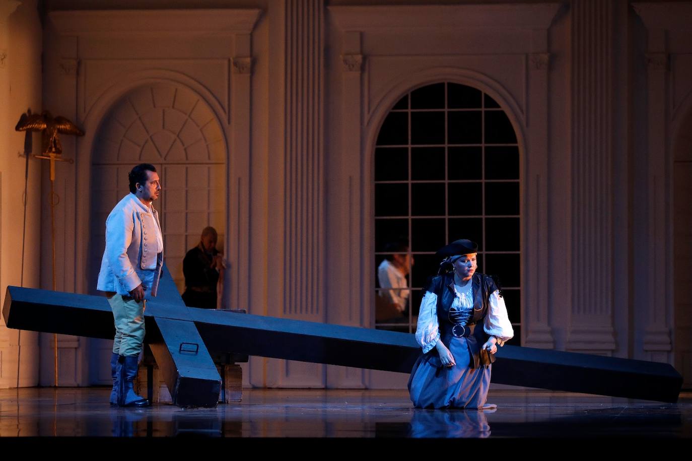 Ensayos de Il Trovatore en el Cervantes. 