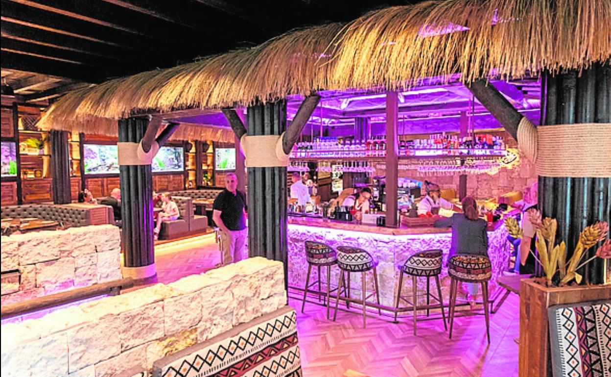Bar y restaurante en un exótico rincón llamado Pez Wanda