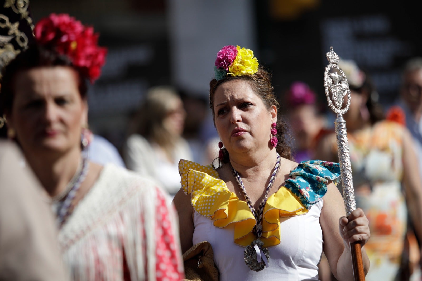 Los romeros han emprendido la marcha hacia Huelva este sábado 28 de mayo tras la misa oficiada a las 8.00 horas en la parroquia de la Santísima Trinidad, templo donde se encuentra establecida la corporación desde 2019.