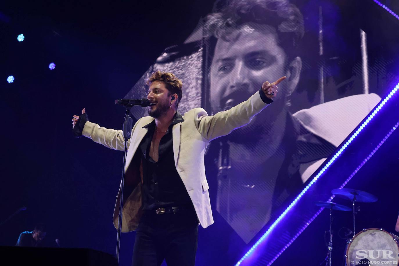 Manuel Carrasco, en concierto en Málaga. 