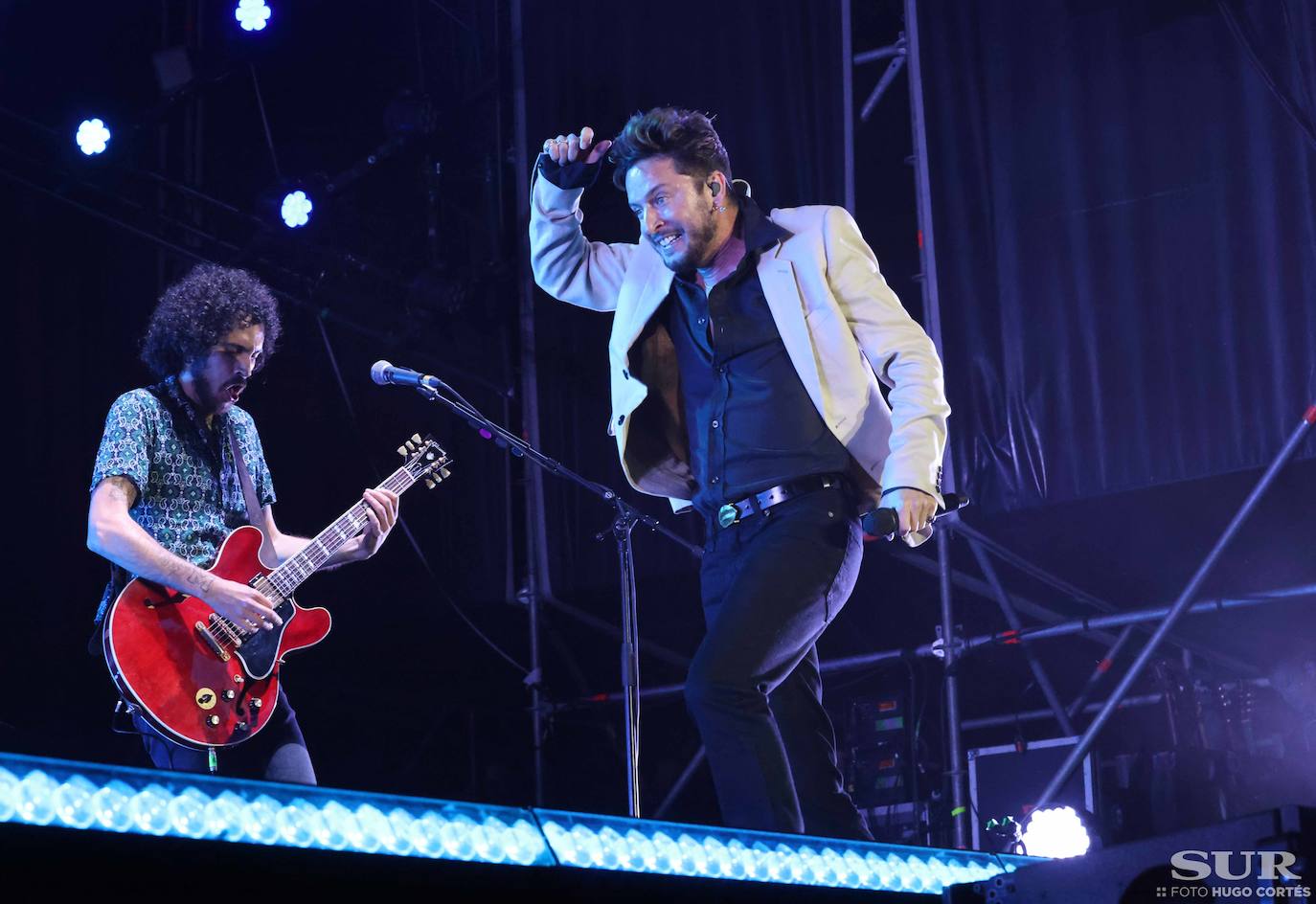 Manuel Carrasco, en concierto en Málaga. 