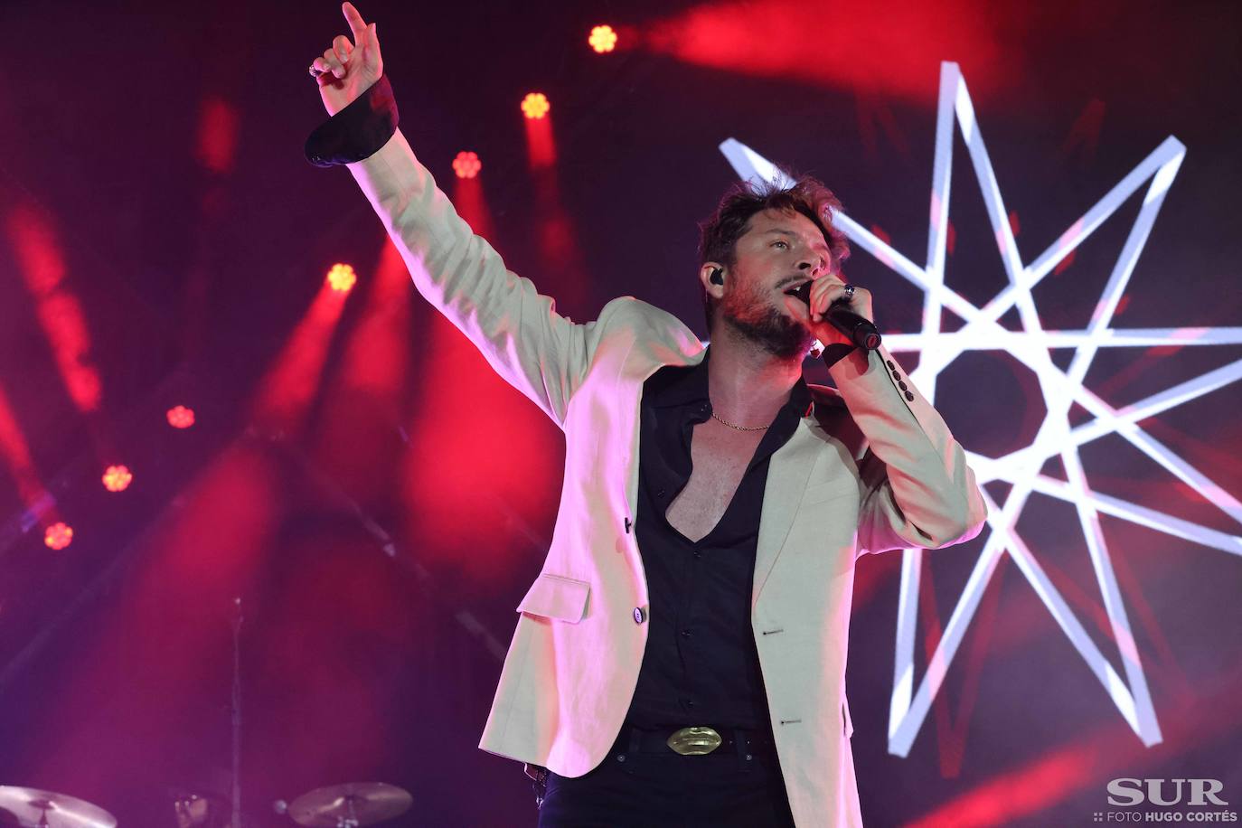 Manuel Carrasco, en concierto en Málaga. 