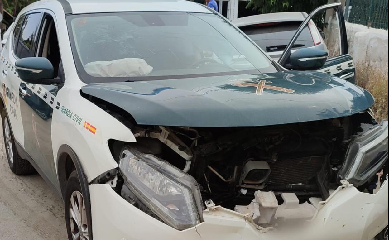 Estado en el que ha quedado el coche tras el impacto. 