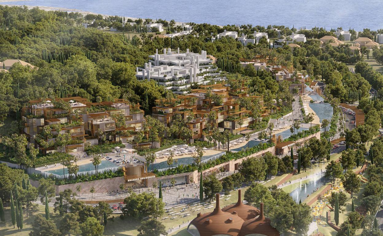 Imagen del futuro desarrollo en la Milla de Oro de Marbella. 