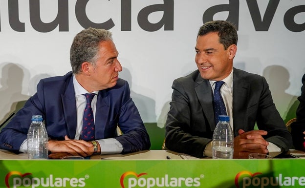 Juanma Moreno no cuenta con Elías Bendodo pero sí con Juan Bravo para su próximo gobierno